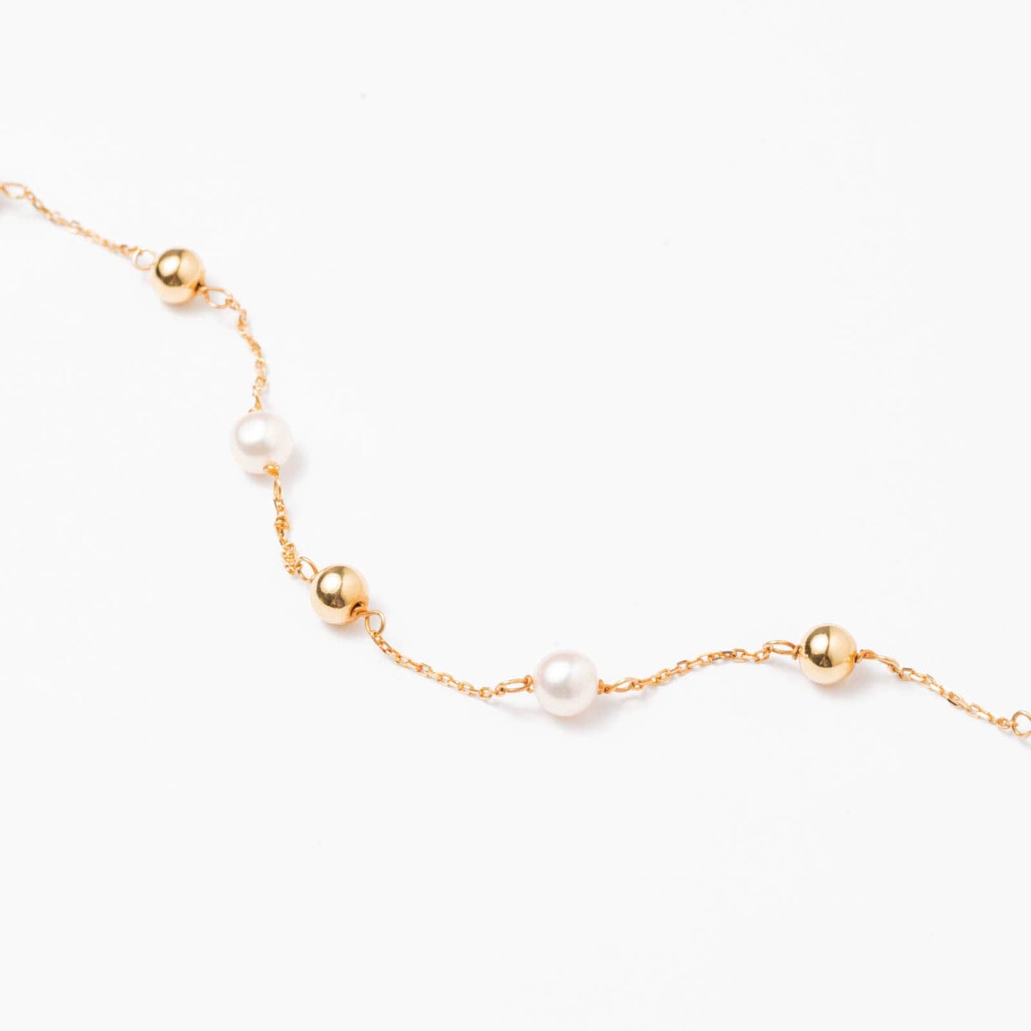 Pulsera Oro perlas y bolas