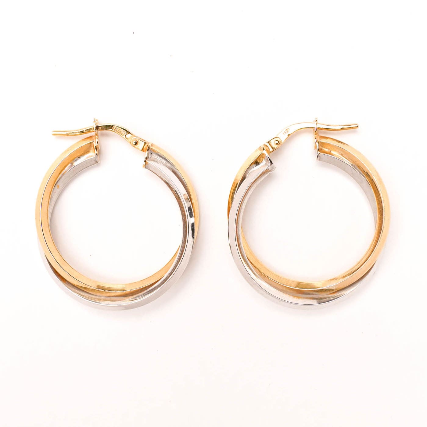 Aros Oro bicolor 24mm