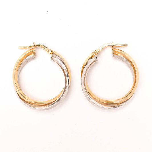 Aros Oro bicolor 24mm