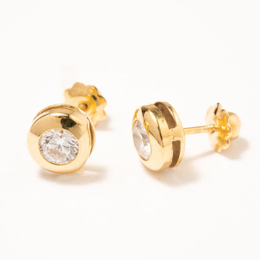 Pendientes Oro punto de luz