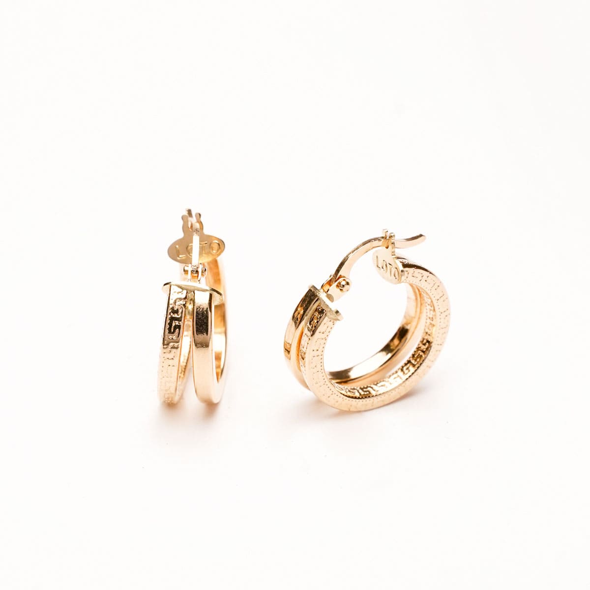 Aros Oro dobles Versace