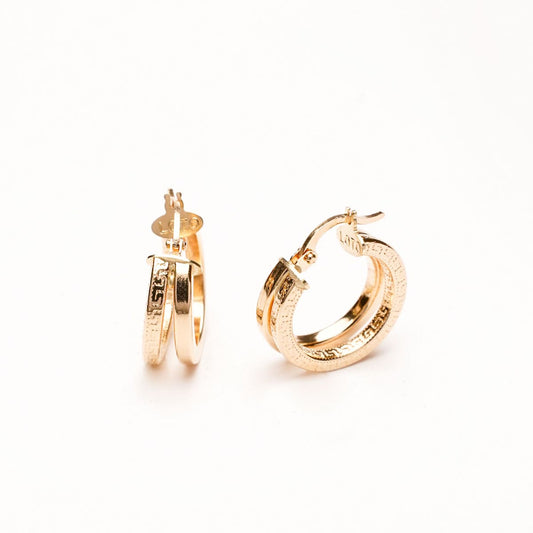 Aros Oro dobles Versace