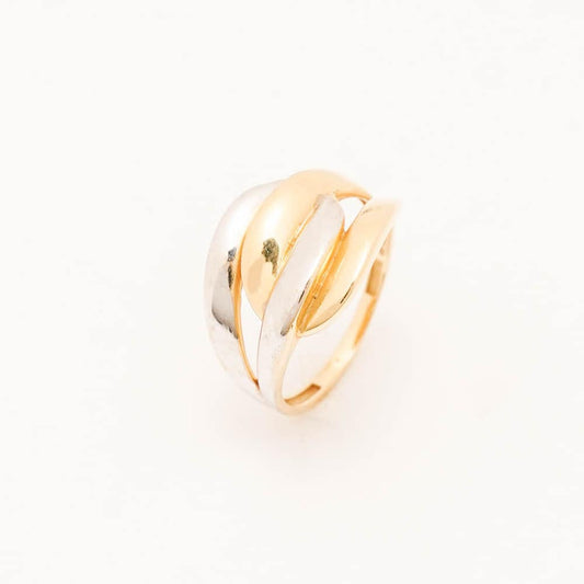 Sortija Oro y Oro blanco