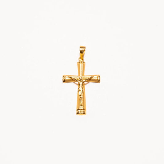 Cruz Oro brillo y mate Cristo