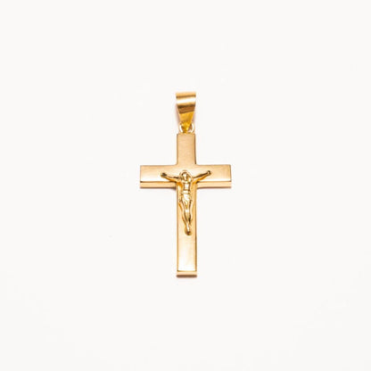 Cruz Oro plana Cristo
