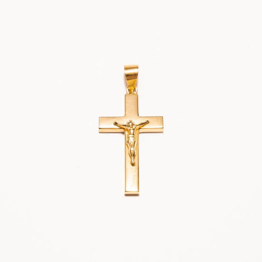 Cruz Oro plana Cristo