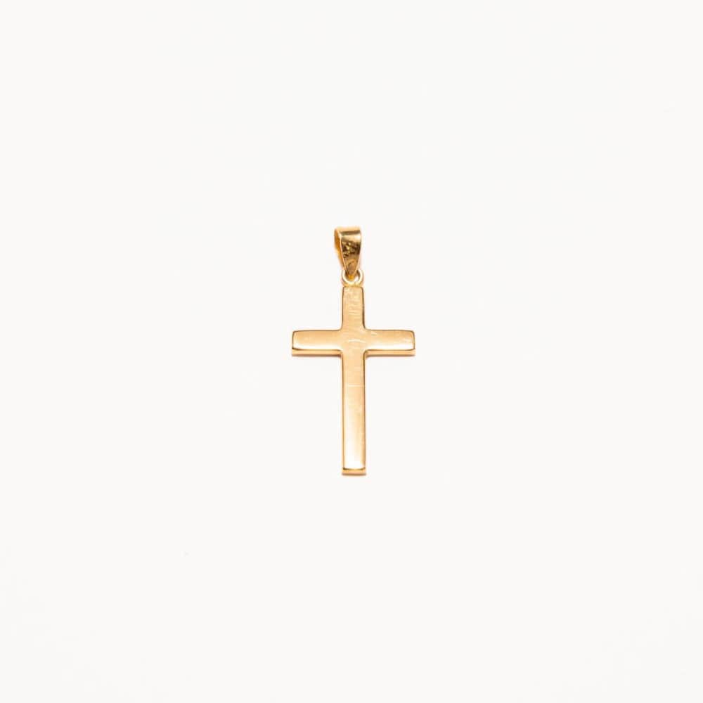 Cruz Oro plana pequeña