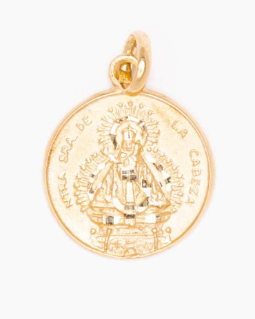 Medalla Virgen de la Cabeza Oro 18K - 11mm