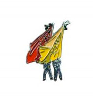 Pin Virgen de la Cabeza 003 banderas