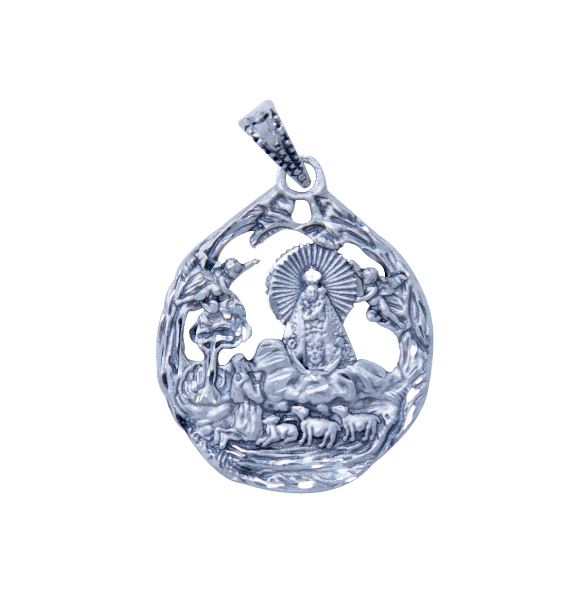 Medalla plata V. Cabeza mod. aparación - 2.5cm