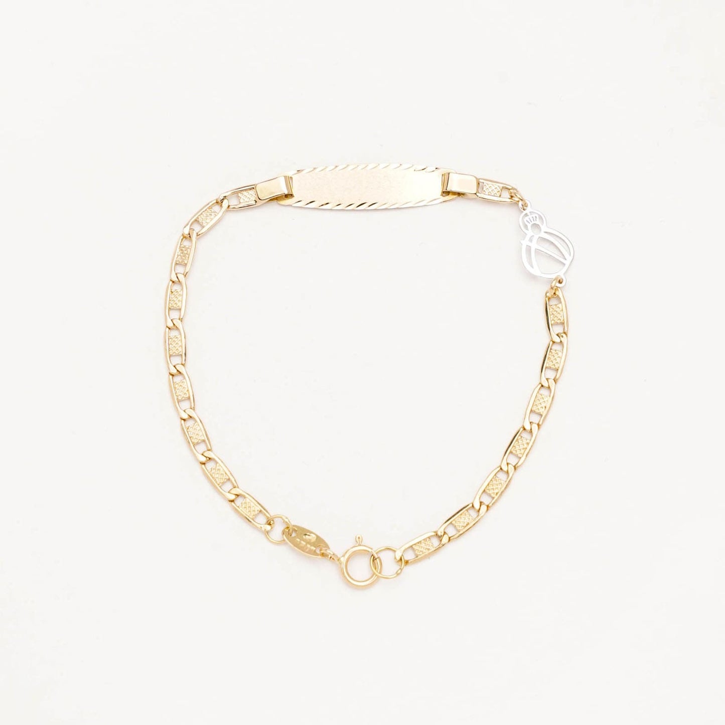 Esclava BB Oro 18K italiana planchada V. Cabeza O/BL