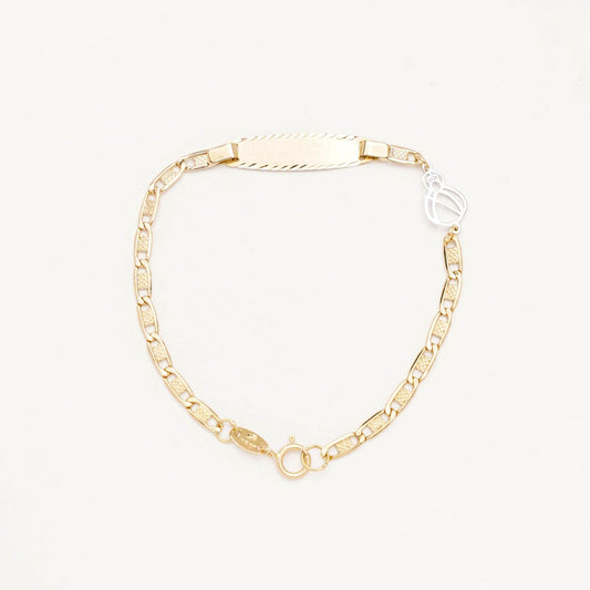 Esclava BB Oro 18K italiana planchada V. Cabeza O/BL